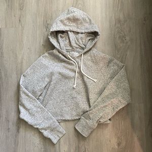 Cropped Grey Hoodie